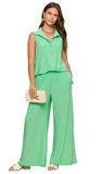 Dear Scarlett “Shoreline” Pant Set in Aqua Mint