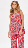 Dear Scarlett “SUNKISSED” Pant Set, Coral Pattern
