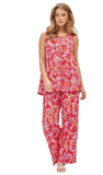 Dear Scarlett “SUNKISSED” Pant Set, Coral Pattern