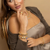 SORRELLI Greer Tennis Bracelet, Chai Latte
