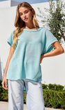 Dear Scarlett/Andree Crochet Knit Poncho Top, Assorted Colors