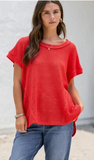 Dear Scarlett/Andree Crochet Knit Poncho Top, Assorted Colors