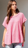 Dear Scarlett/Andree Crochet Knit Poncho Top, Assorted Colors