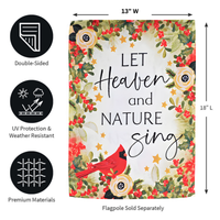 ‘Let Heaven and Nature Sing’ Decorative Flag