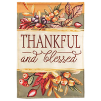 ‘Thankful and Blessed’ Decorative Flag