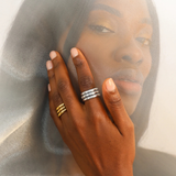 BuDhaGirl, Silver All Weather Rings, Set/3