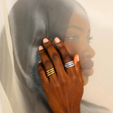 BuDhaGirl, Silver All Weather Rings, Set/3