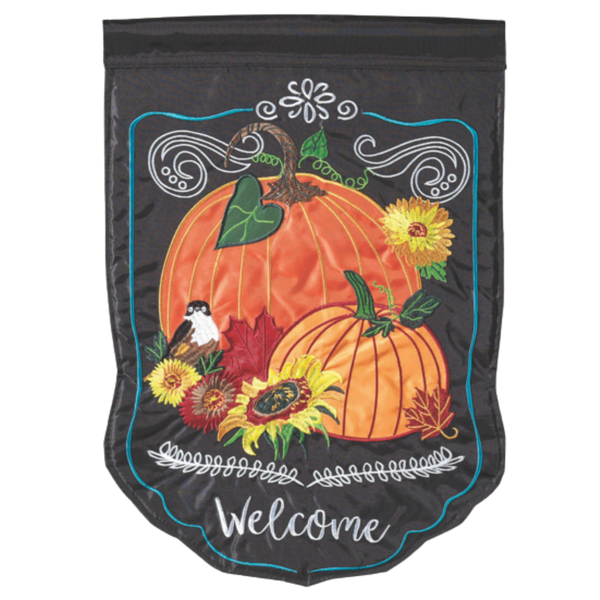 ‘Pumpkins Welcome’ Decorative Flag