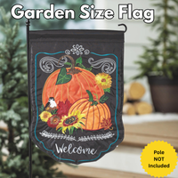 ‘Pumpkins Welcome’ Decorative Flag