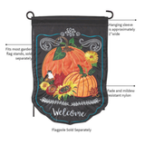 ‘Pumpkins Welcome’ Decorative Flag