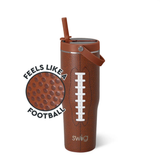 SWIG Leakproof To-Go 30oz Tumbler, ‘Football’