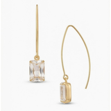 Sorrelli Bobbi Threader Dangle Earrings in Crystal