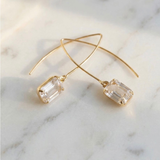 Sorrelli Bobbi Threader Dangle Earrings in Crystal