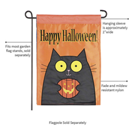 ‘Happy Halloween Black Cat’ Decorative Flag