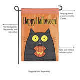 ‘Happy Halloween Black Cat’ Decorative Flag