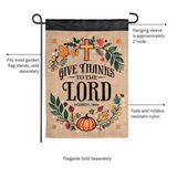 ‘Give Thanks Fall Cross’ Decorative Flag