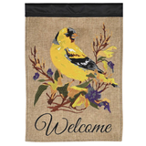 ‘Welcome Goldfinch’ Decorative Flag