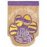 ‘Tiger Paw Geaux Away’ Decorative Flag
