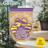 ‘Tiger Paw Geaux Away’ Decorative Flag