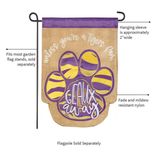 ‘Tiger Paw Geaux Away’ Decorative Flag