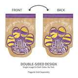 ‘Tiger Paw Geaux Away’ Decorative Flag