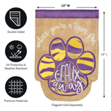 ‘Tiger Paw Geaux Away’ Decorative Flag