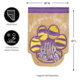 ‘Tiger Paw Geaux Away’ Decorative Flag