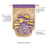 ‘Tiger Paw Geaux Away’ Decorative Flag
