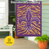 ‘Fleur-De-Lis Tiger’ Decorative Flag