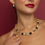 Sorrelli Cushion Cut Dangle Earrings in Black