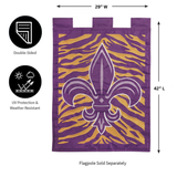 ‘Fleur-De-Lis Tiger’ Decorative Flag