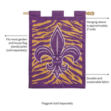‘Fleur-De-Lis Tiger’ Decorative Flag