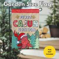 ‘Crawfish Merry Christmas’ Decorative Flag