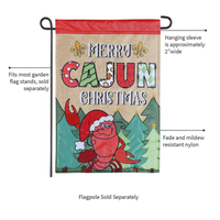 ‘Crawfish Merry Christmas’ Decorative Flag