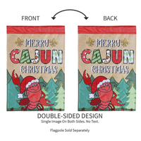 ‘Crawfish Merry Christmas’ Decorative Flag
