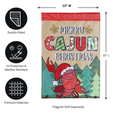 ‘Crawfish Merry Christmas’ Decorative Flag