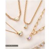 Sorrelli Eryn Pendant Necklace in Crystal Aurora Borealis