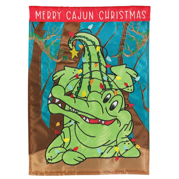 ‘Merry Cajun Christmas’ Decorative Flag