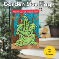 ‘Merry Cajun Christmas’ Decorative Flag