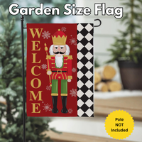 ‘Welcome Nutcracker’ Decorative Flag