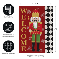 ‘Welcome Nutcracker’ Decorative Flag
