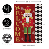 ‘Welcome Nutcracker’ Decorative Flag