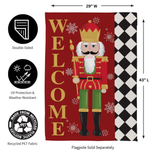 ‘Welcome Nutcracker’ Decorative Flag