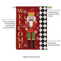 ‘Welcome Nutcracker’ Decorative Flag