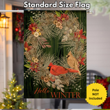 ‘Hello Winter’ Decorative Flag