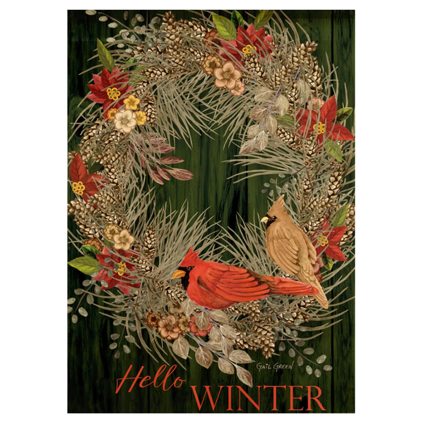 ‘Hello Winter’ Decorative Flag