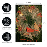‘Hello Winter’ Decorative Flag