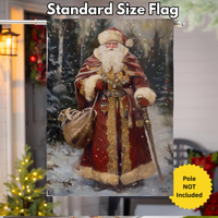 ‘Victorian Santa’ Decorative Flag