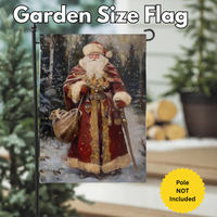 ‘Victorian Santa’ Decorative Flag
