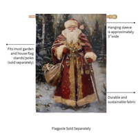 ‘Victorian Santa’ Decorative Flag